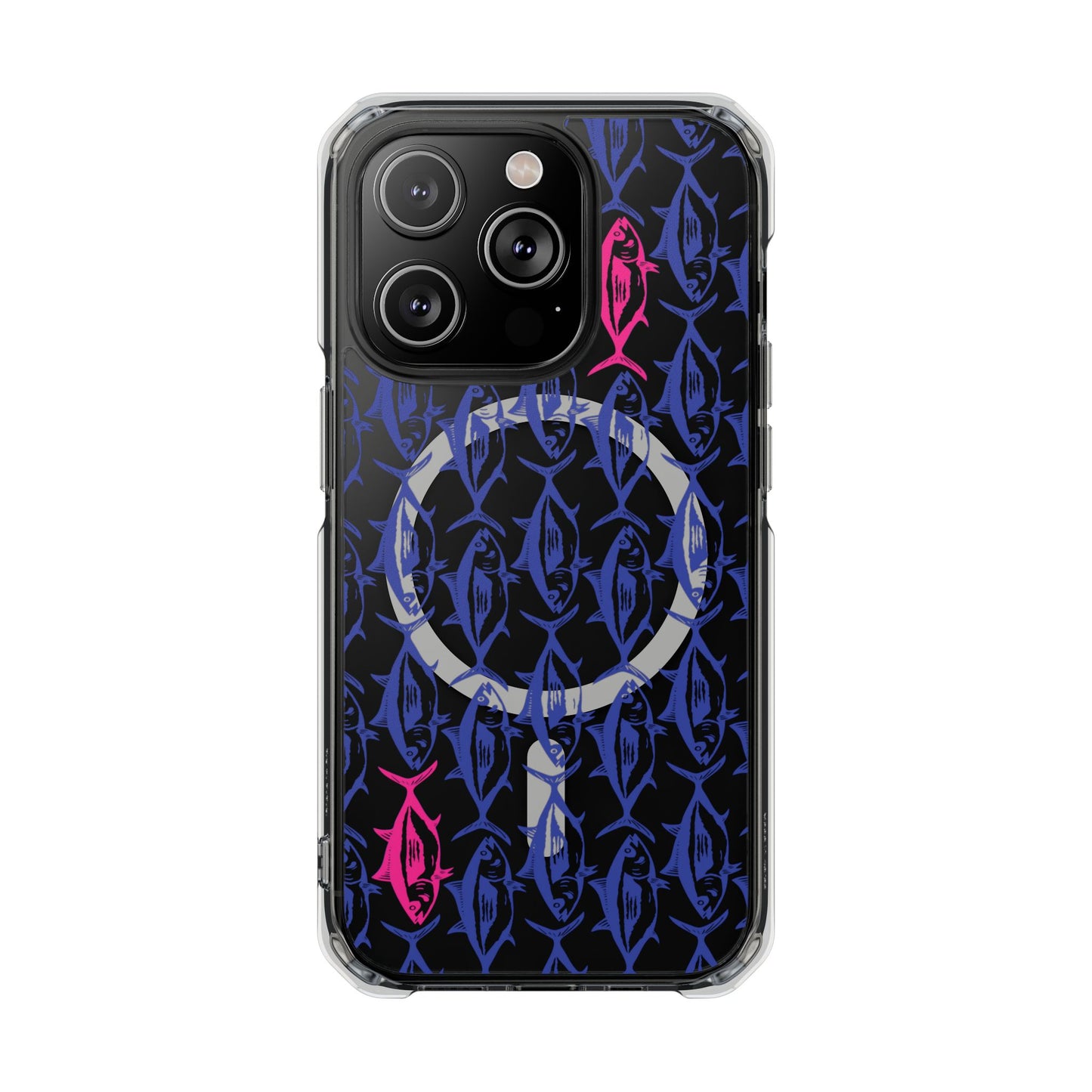 Pink Tuna Magnetic Clear Impact Cases