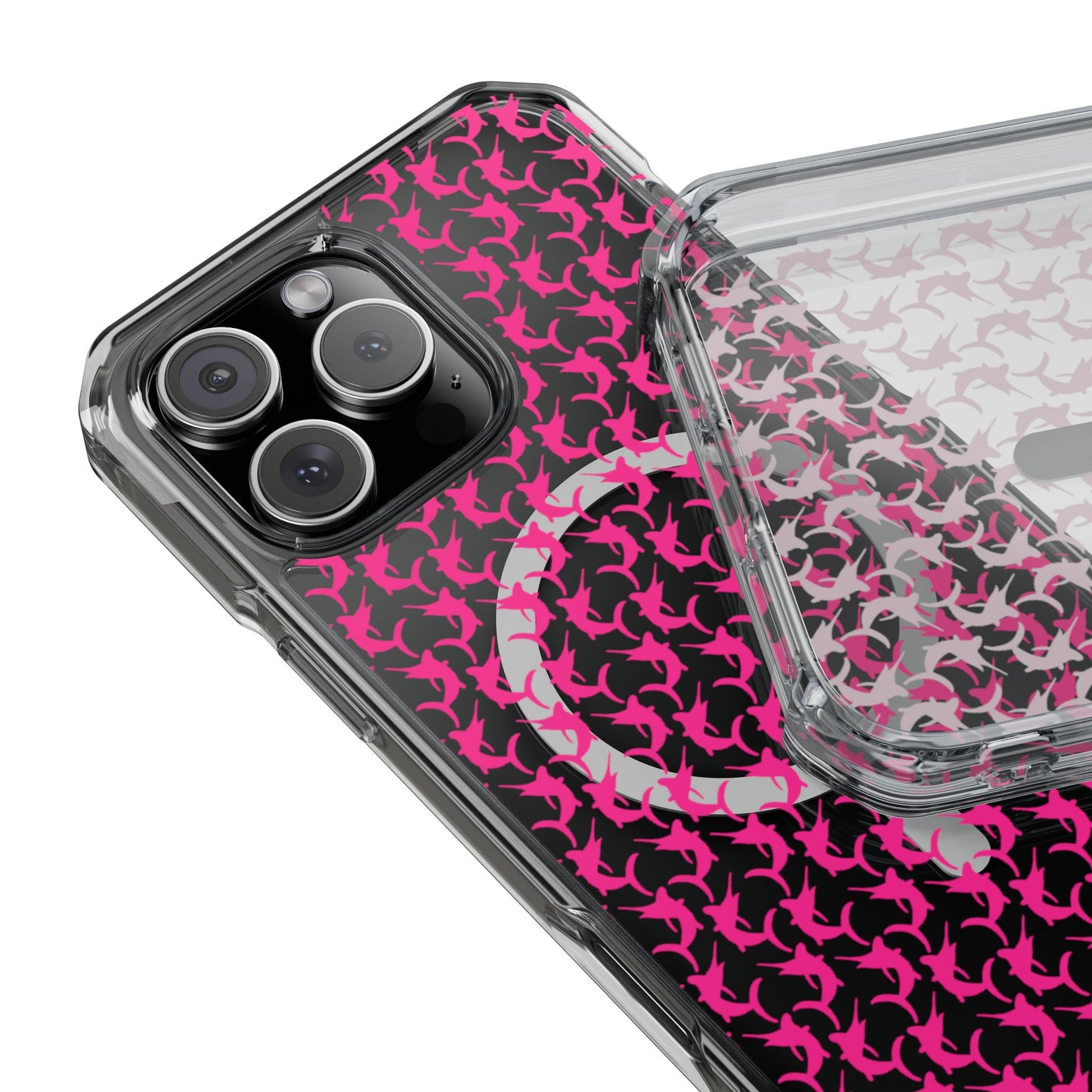 Pink Marlin Magnetic Clear Impact Cases