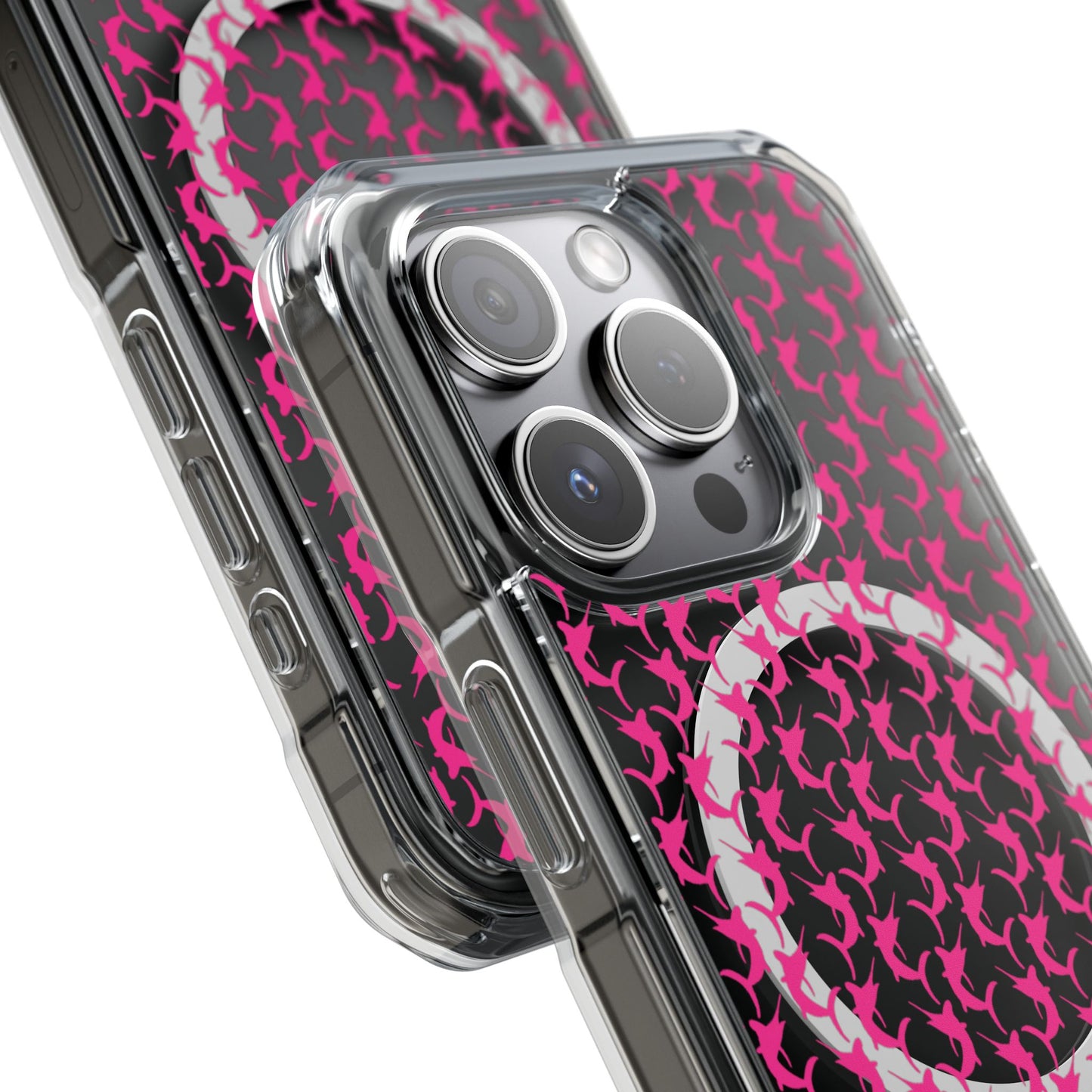 Pink Marlin Magnetic Clear Impact Cases