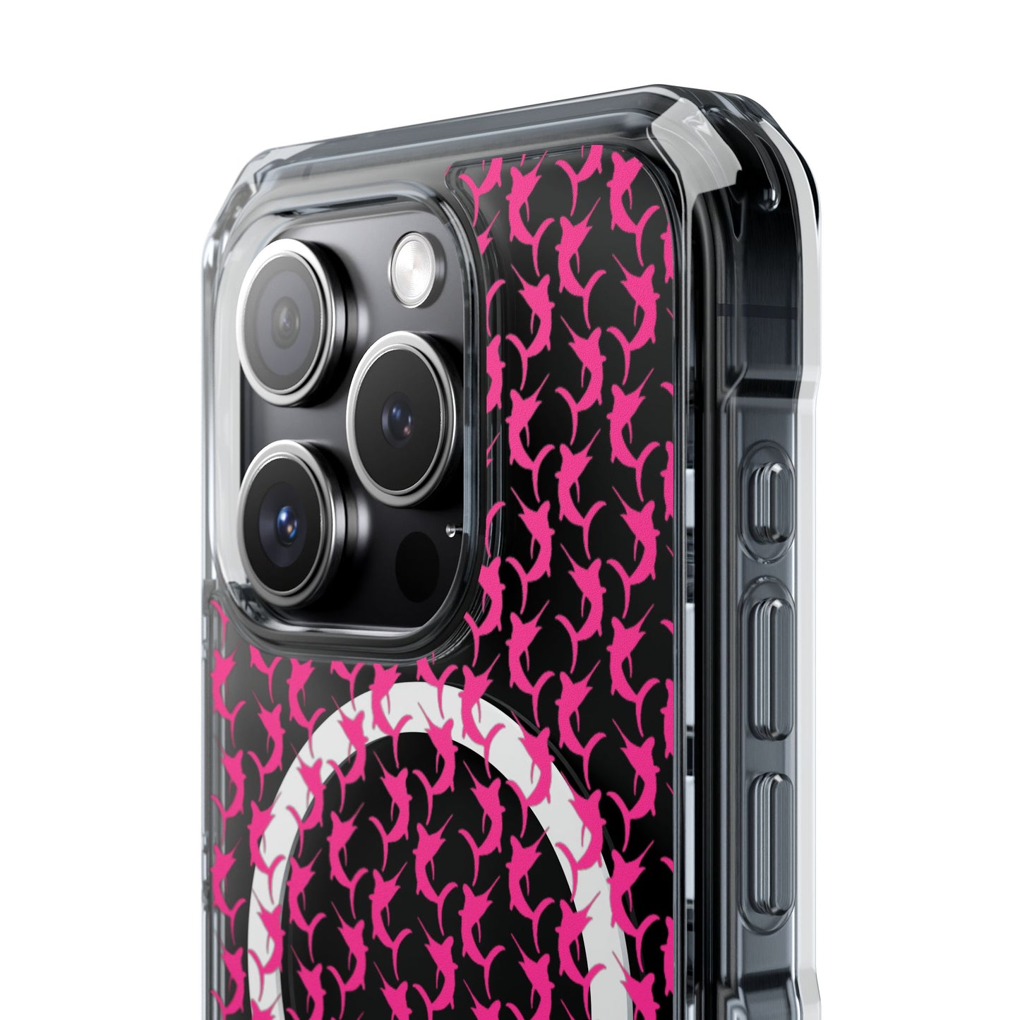 Pink Marlin Magnetic Clear Impact Cases