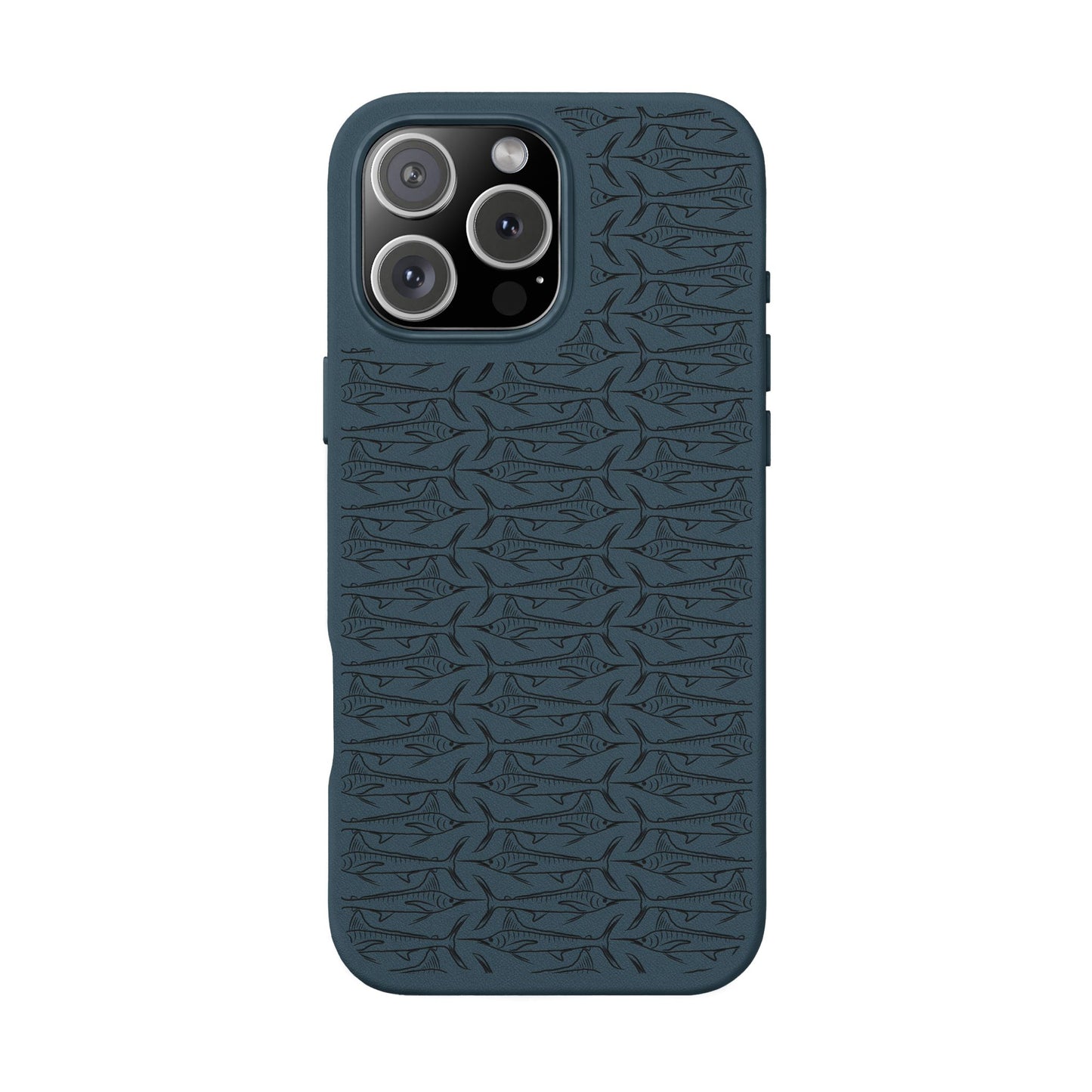 Marlin Sketch PU Leather Phone Cases (Engraving)