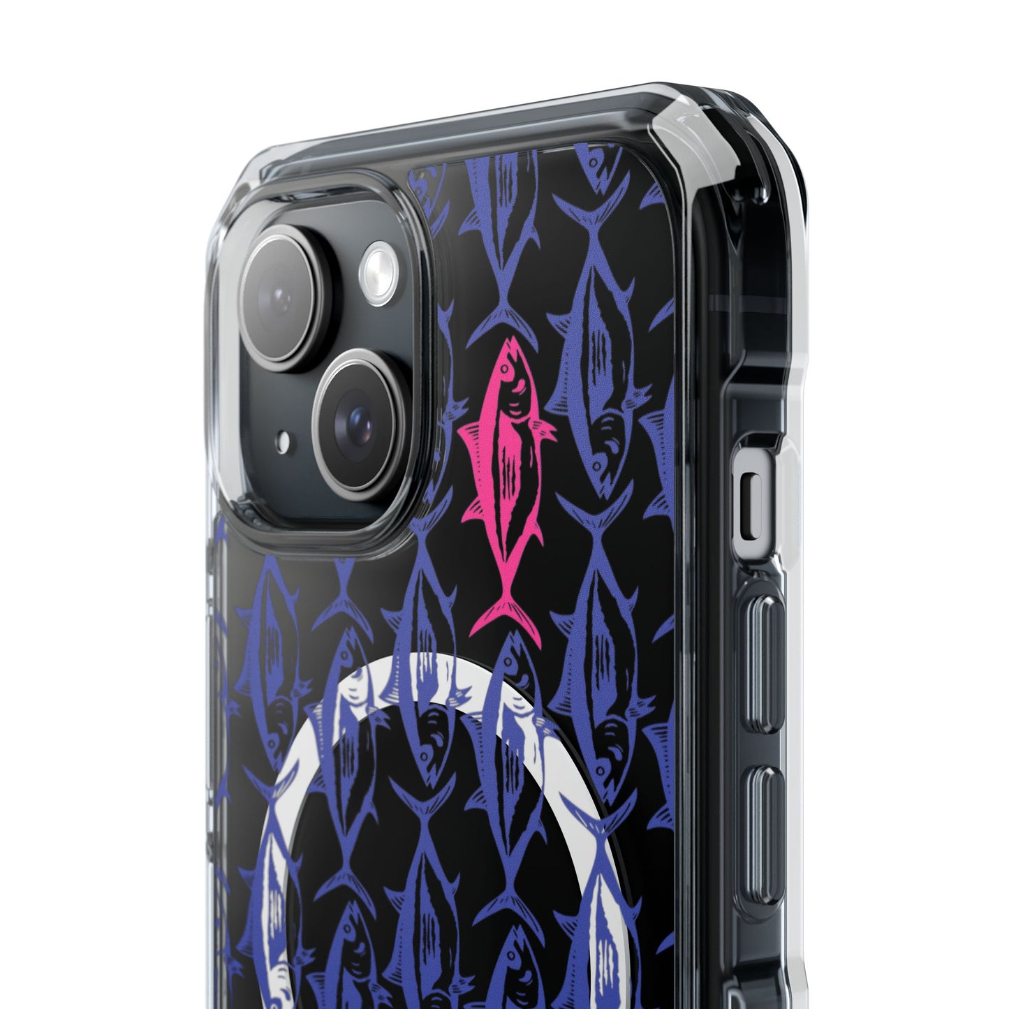 Pink Tuna Magnetic Clear Impact Cases