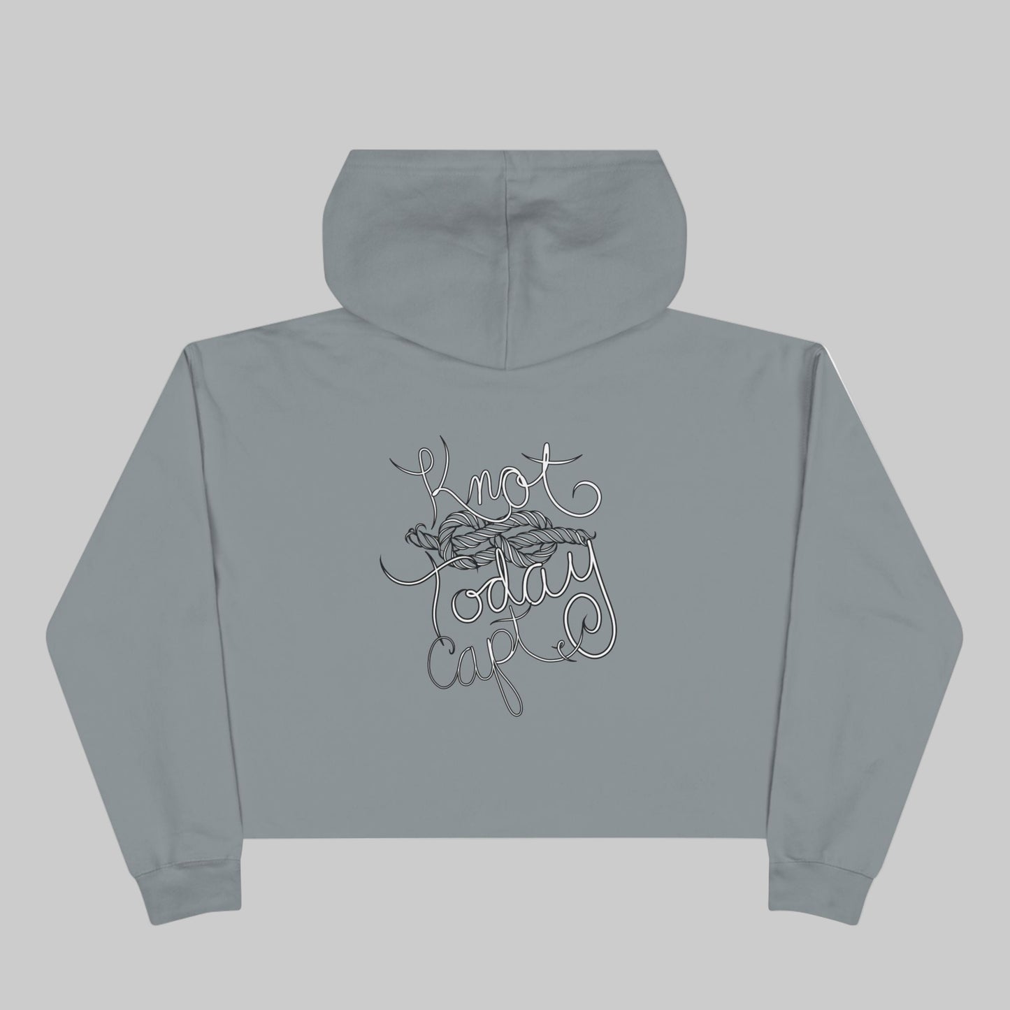 Knot Today Crop Hoodie
