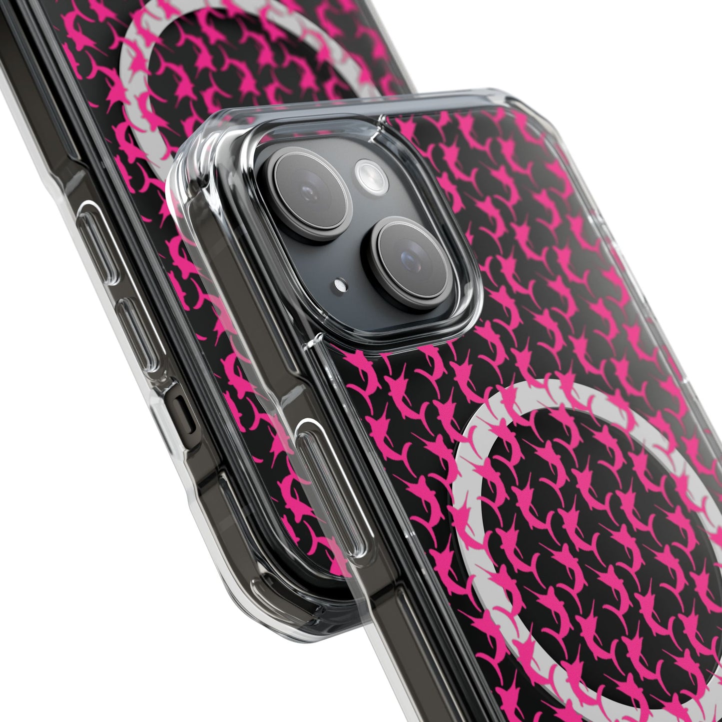 Pink Marlin Magnetic Clear Impact Cases