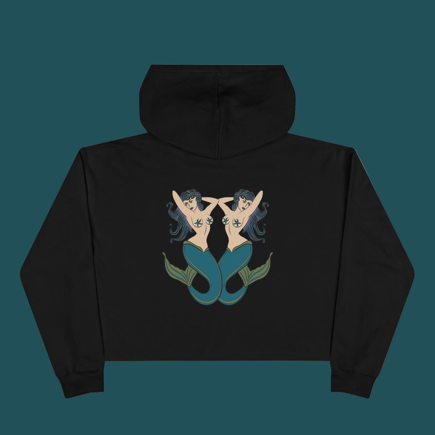 Double Trouble Crop Hoodie