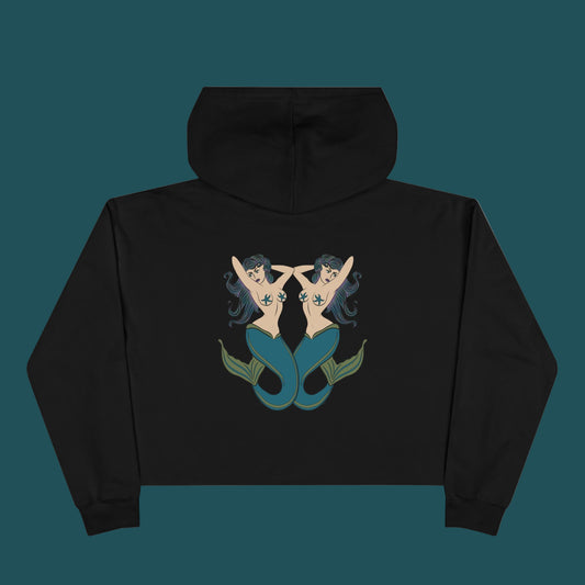 Double Trouble Crop Hoodie