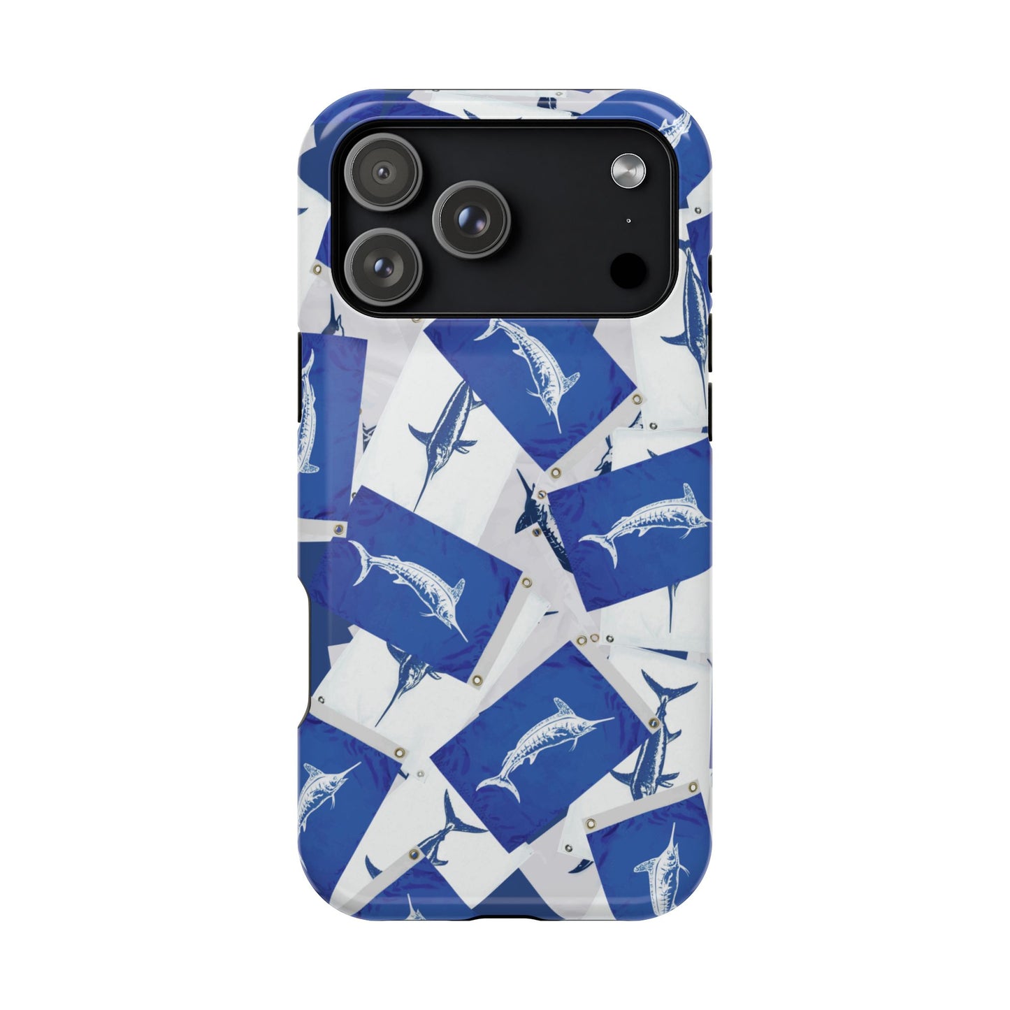 Hanging Laundry Billfish Flag Pattern Magnetic Phone Case