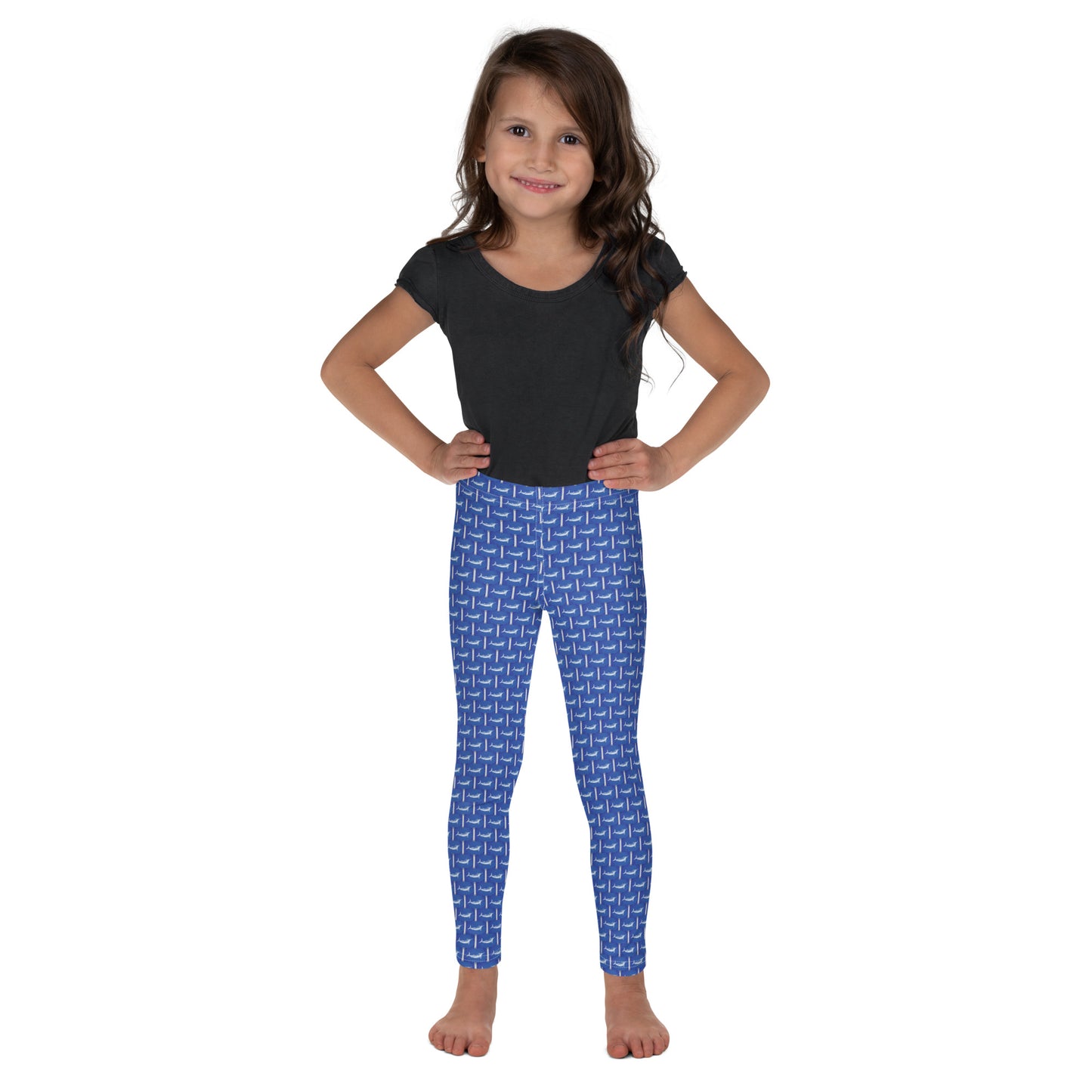 White Marlin Release Flag Kid's Leggings