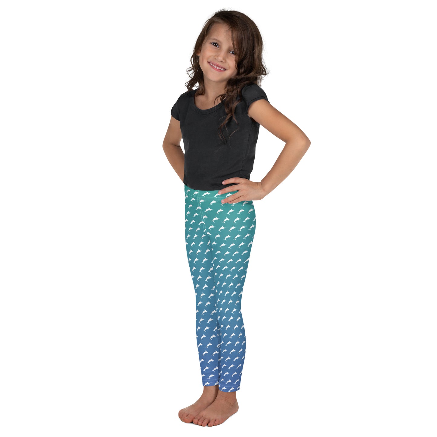 White Marlin Ombré Brick Kid's Leggings