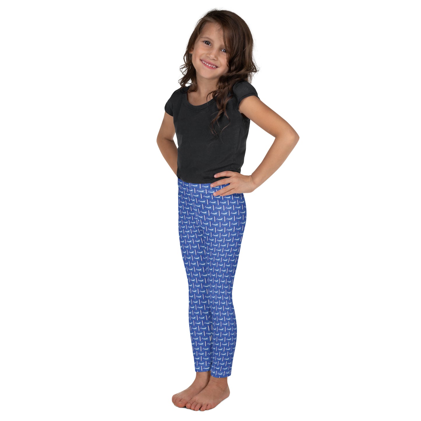 White Marlin Release Flag Kid's Leggings