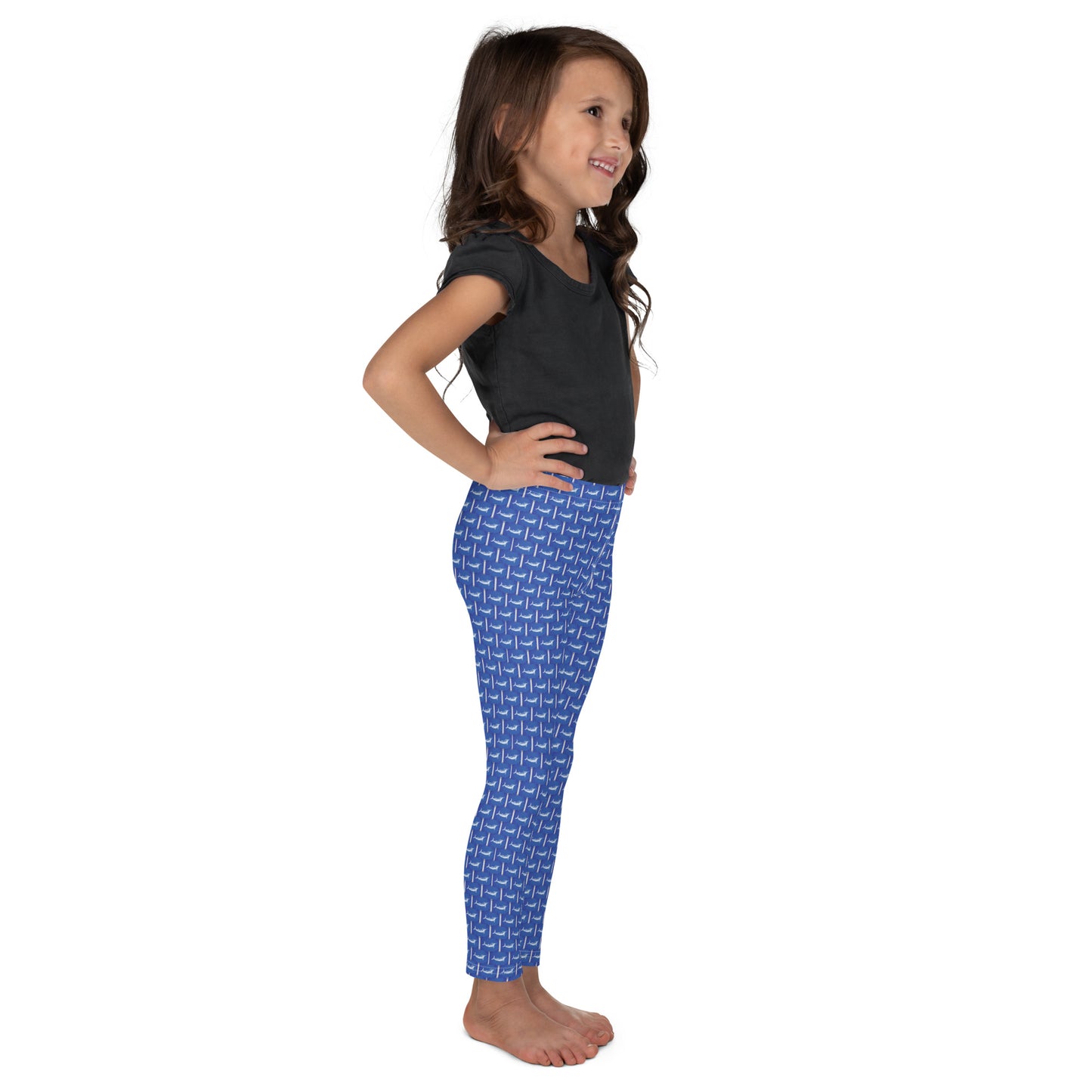 White Marlin Release Flag Kid's Leggings