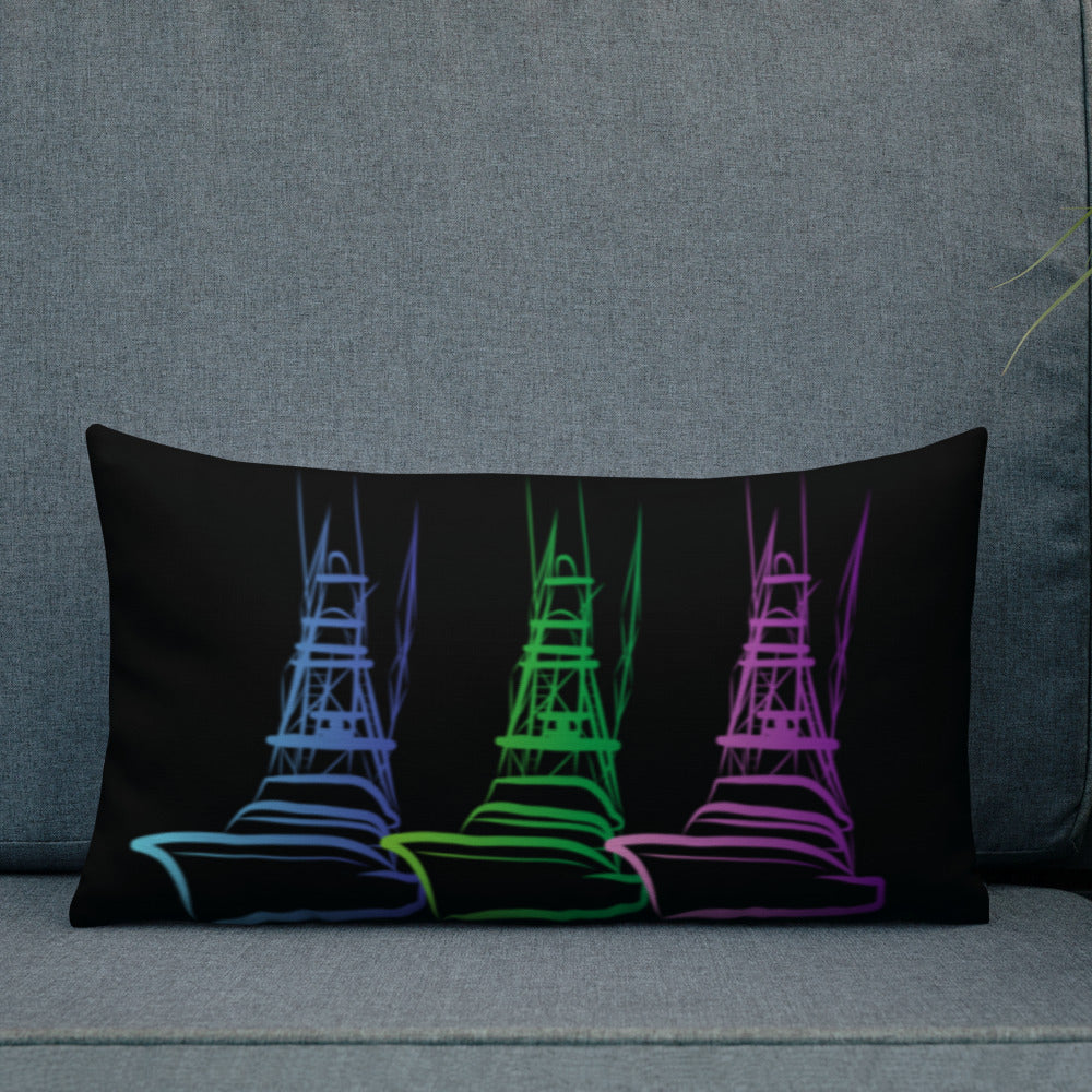 Technicolor Tuna on Black Rev CDock Nightlight Premium Pillow