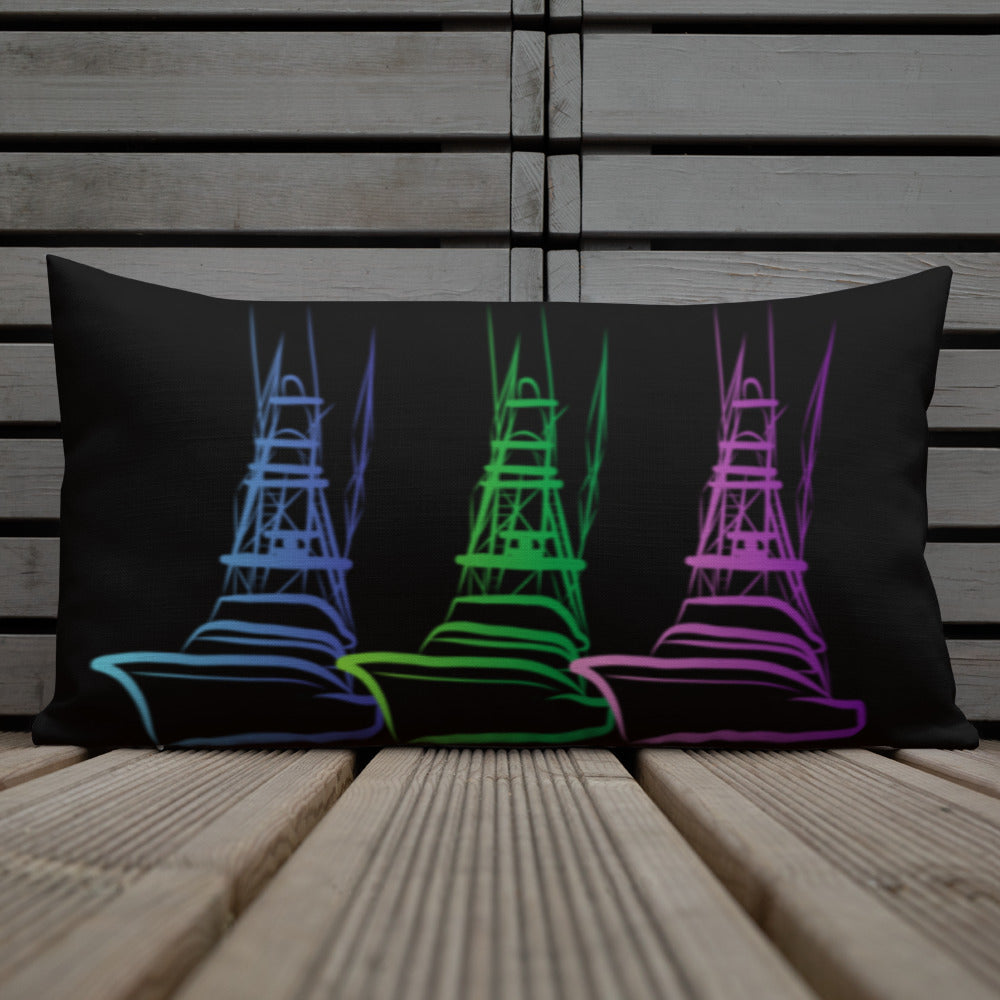 Technicolor Tuna on Black Rev CDock Nightlight Premium Pillow