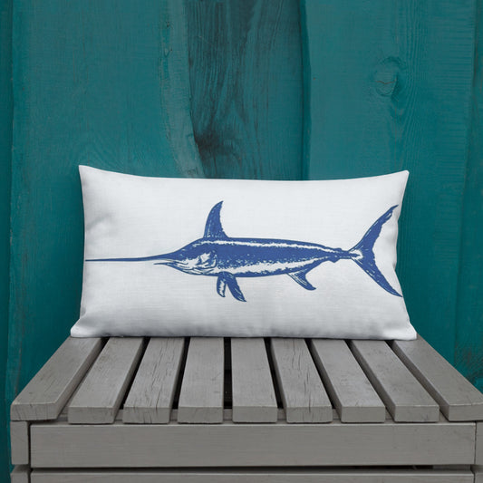 Swordfish flag Premium Pillow