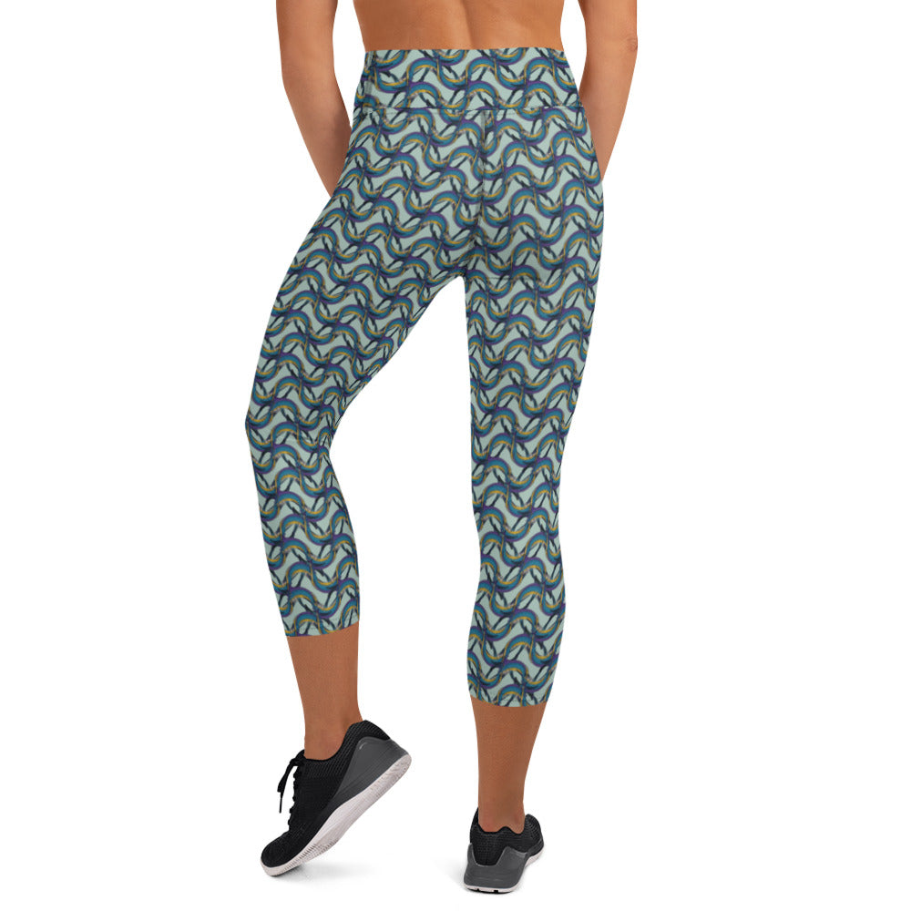 Pretty Girl Swirl Yoga Capri Leggings