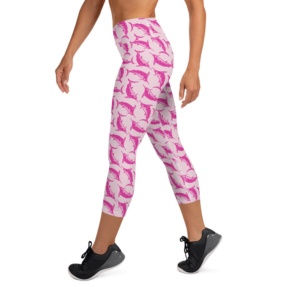 Pink Marlin release Yoga Capri Leggings