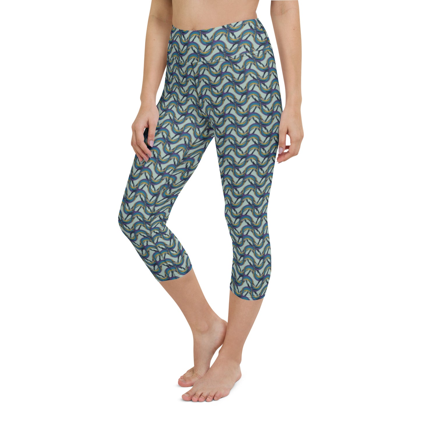 Pretty Girl Swirl Yoga Capri Leggings