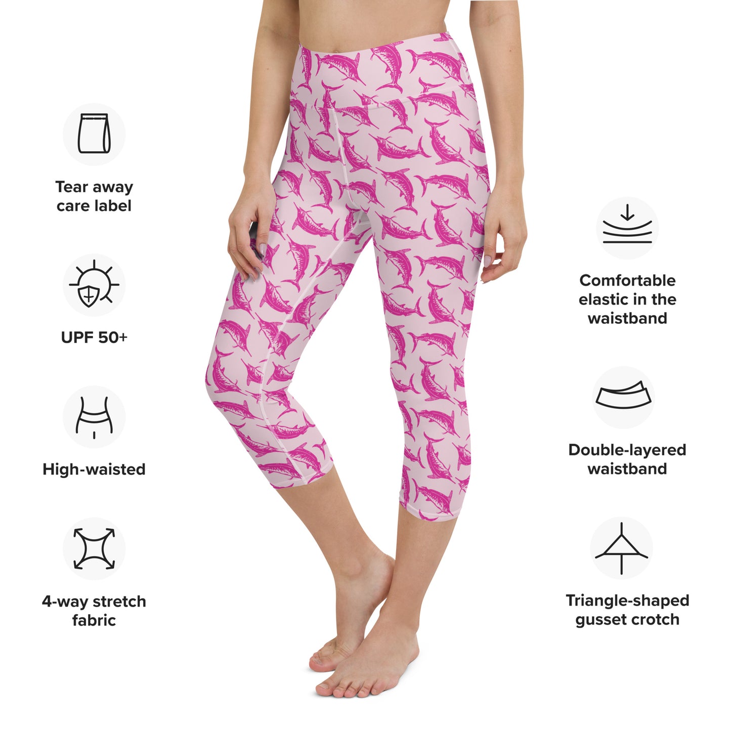 Pink Marlin release Yoga Capri Leggings