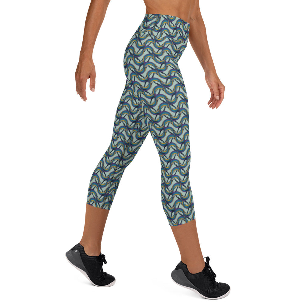 Pretty Girl Swirl Yoga Capri Leggings