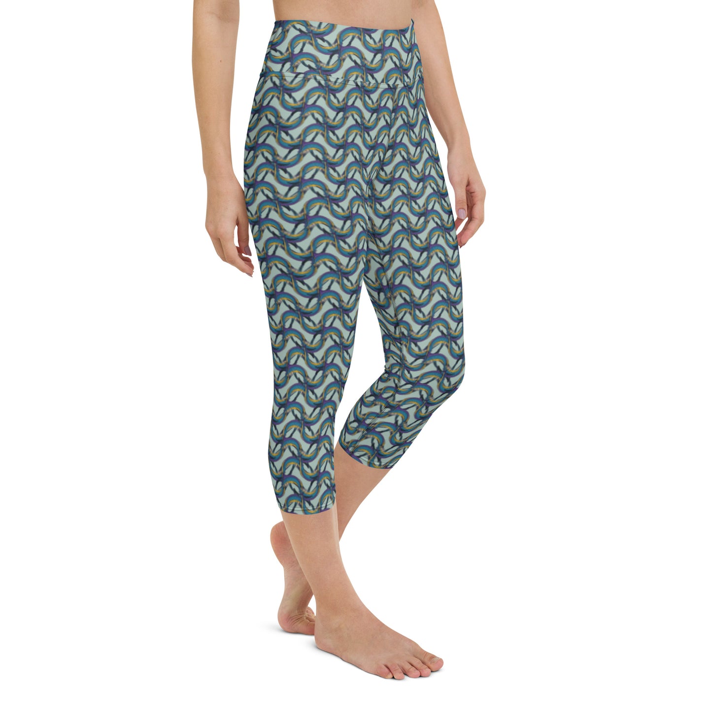 Pretty Girl Swirl Yoga Capri Leggings