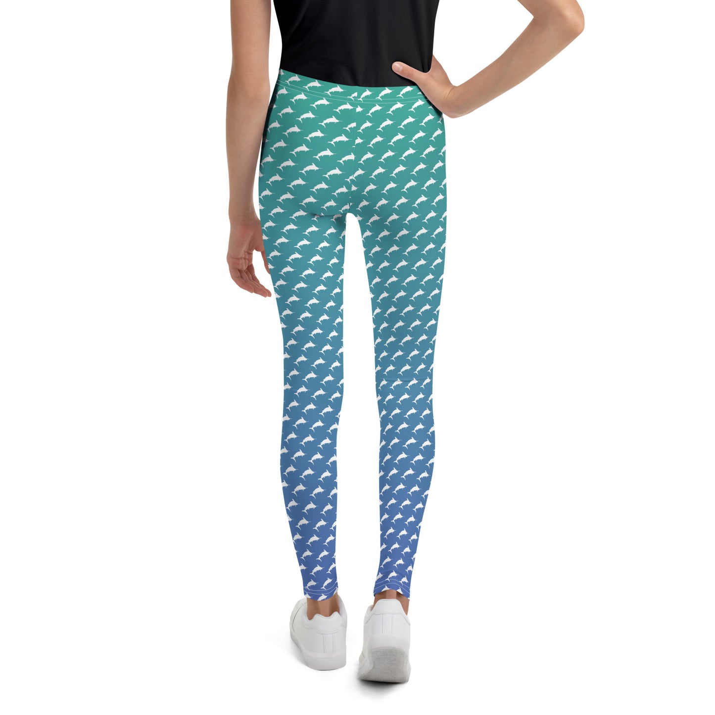 White Marlin Ombrè Brick Youth Leggings