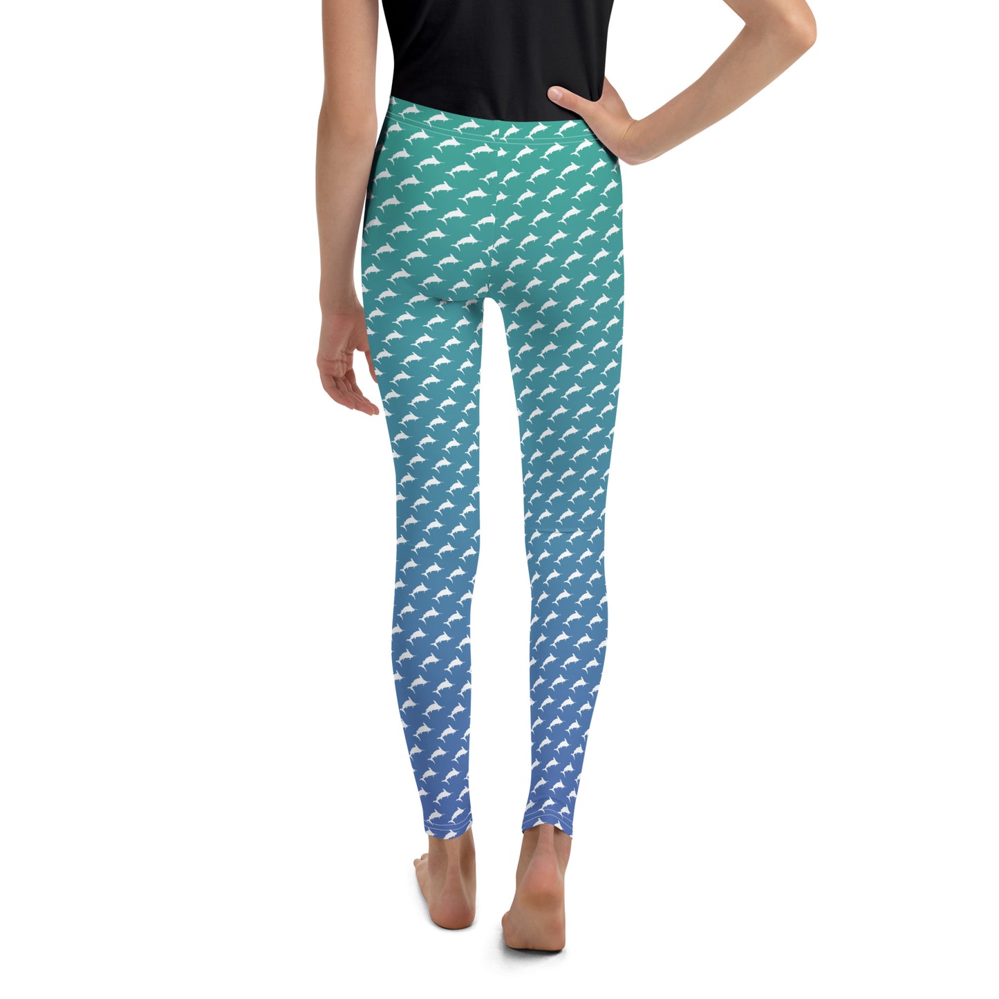 White Marlin Ombrè Brick Youth Leggings