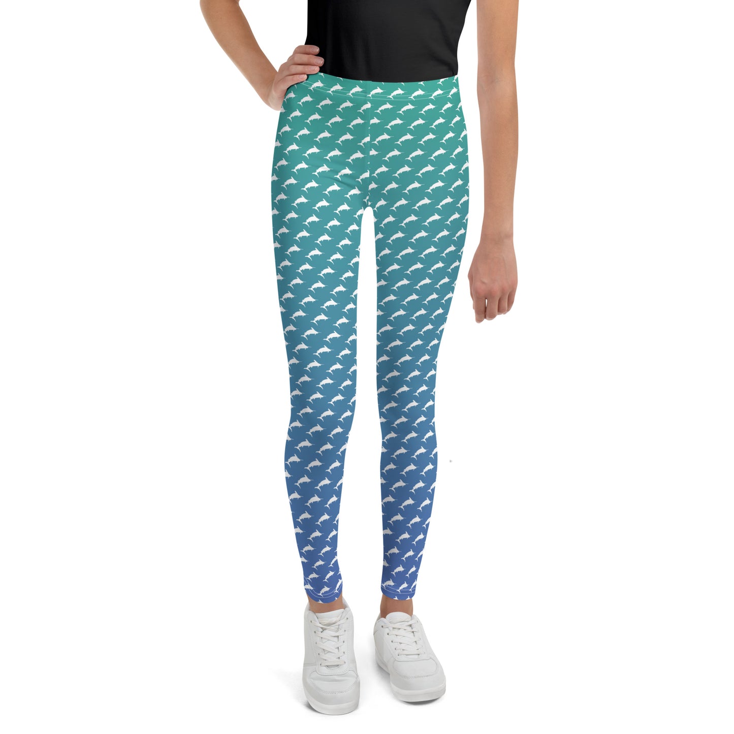 White Marlin Ombrè Brick Youth Leggings