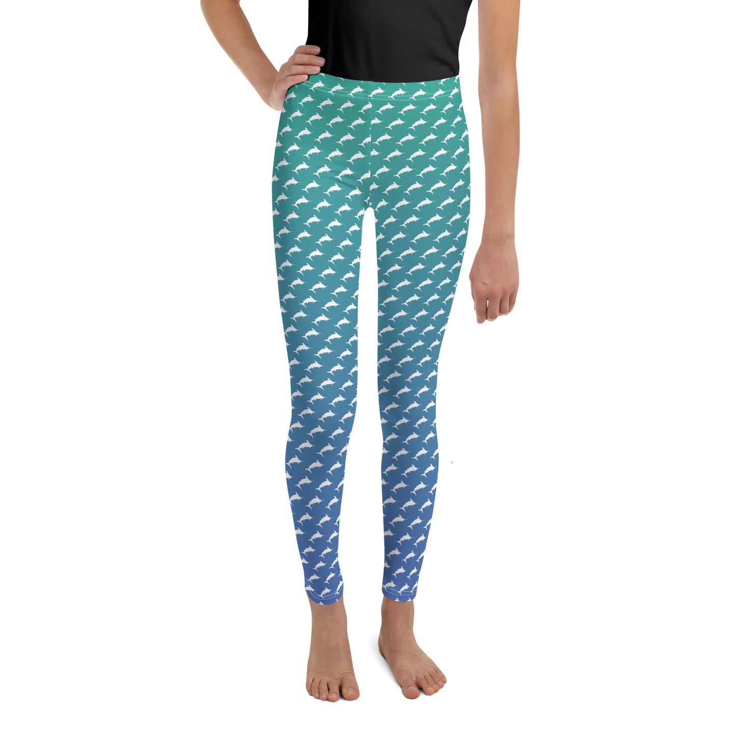 White Marlin Ombrè Brick Youth Leggings