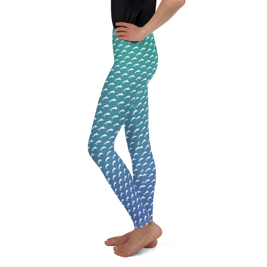 White Marlin Ombrè Brick Youth Leggings