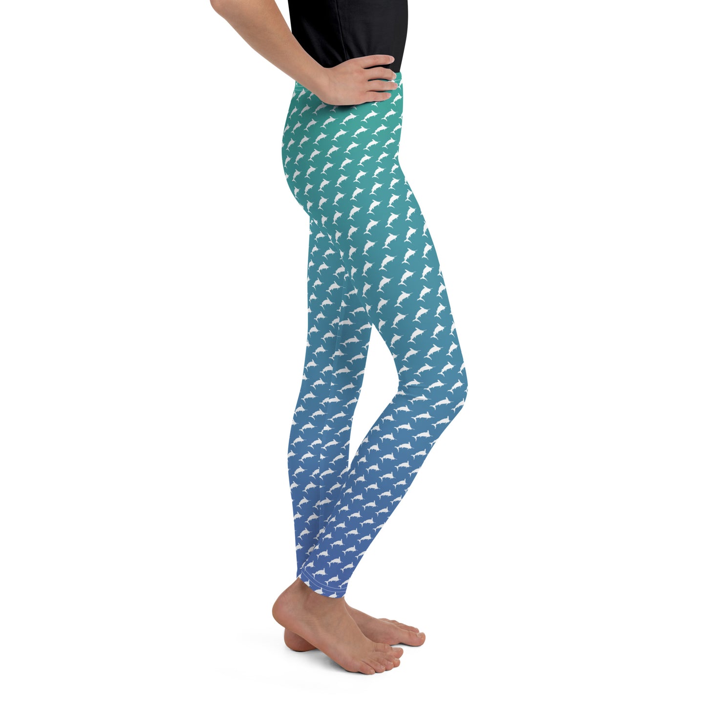 White Marlin Ombrè Brick Youth Leggings