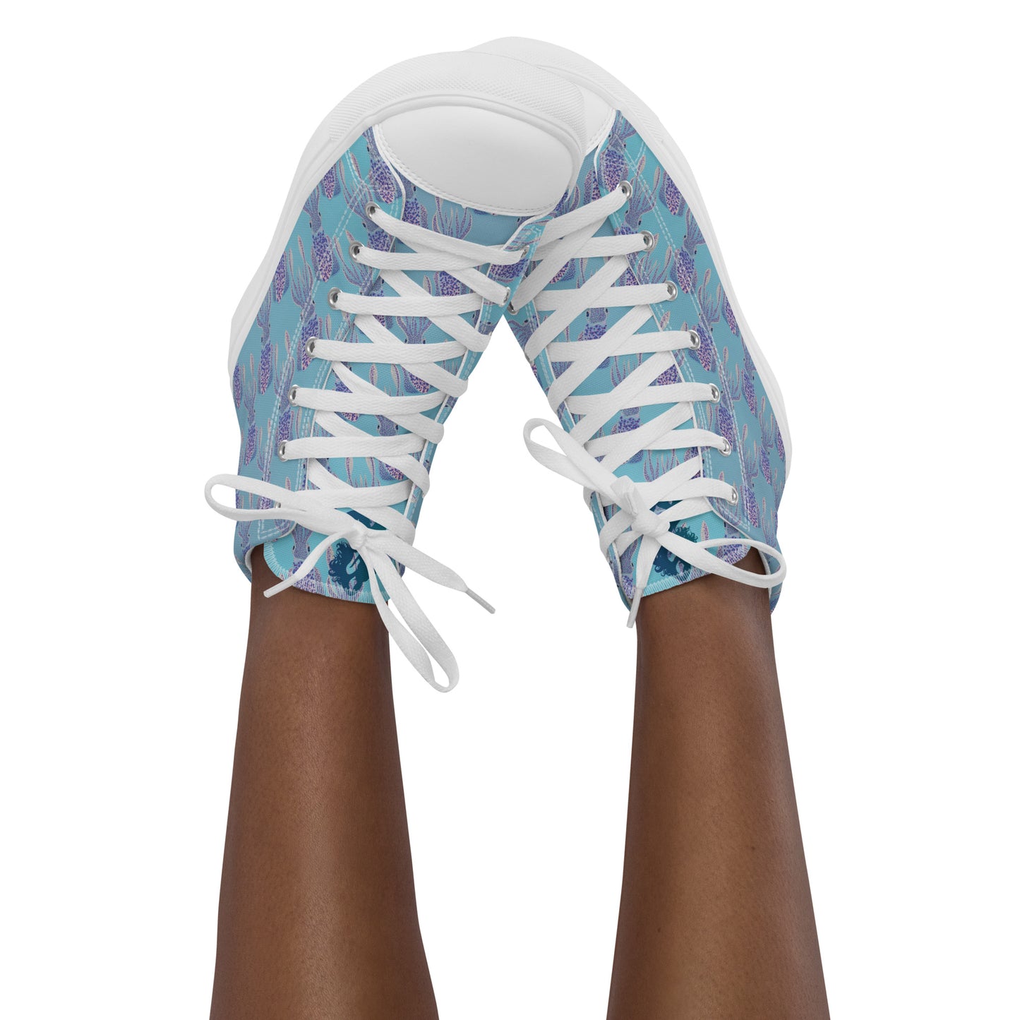 Itty Bitty Squiddy Women’s high top canvas shoes