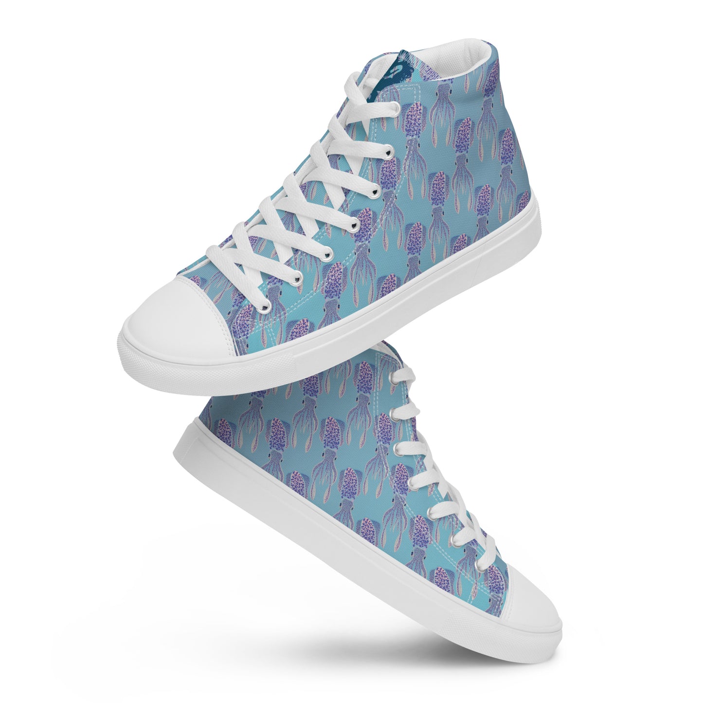 Itty Bitty Squiddy Women’s high top canvas shoes