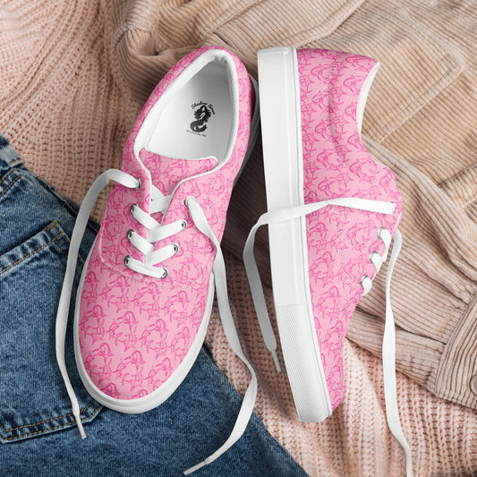 Grand Slam pink Women’s lace-up canvas shoes