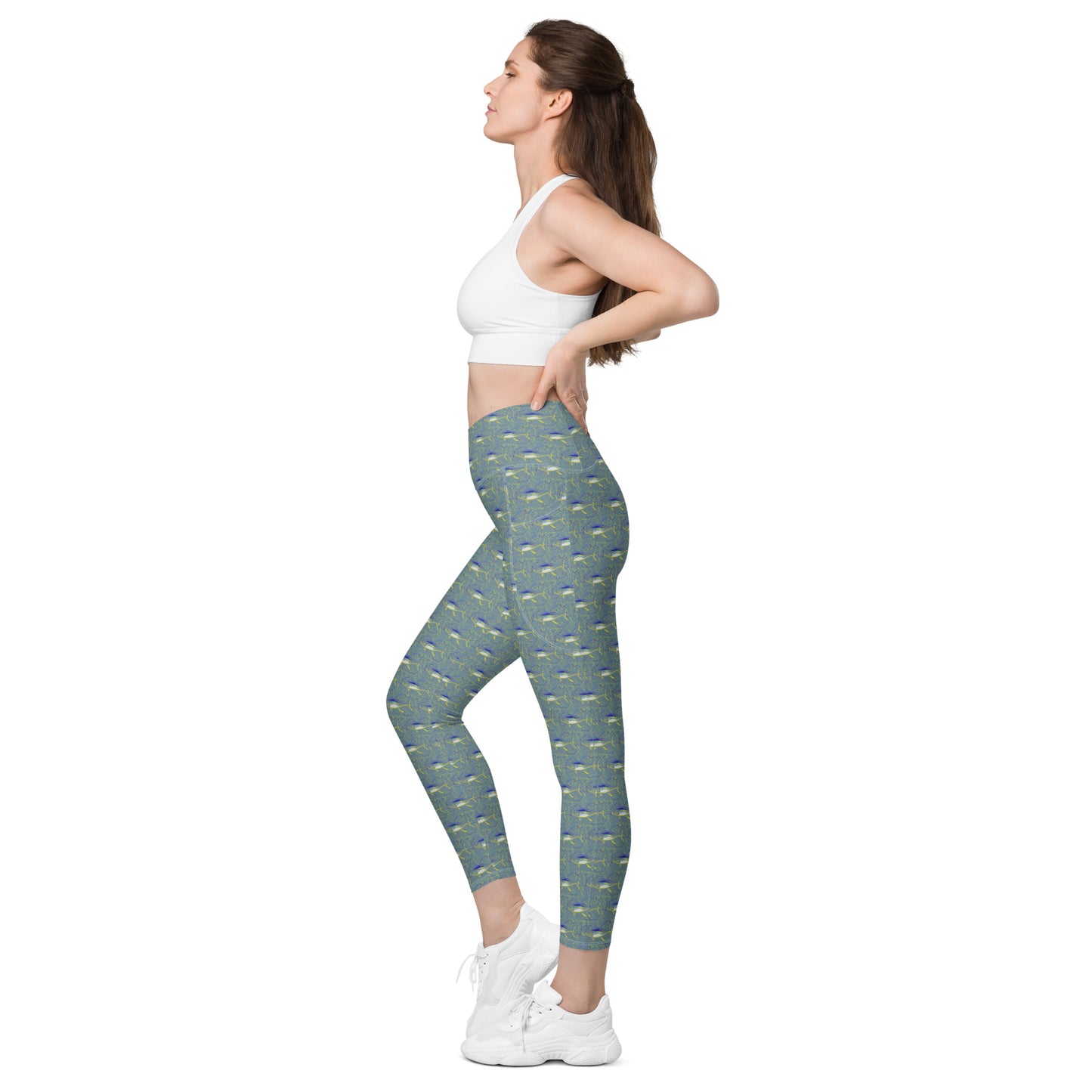 Splatter Tuna Crossover leggings with pockets