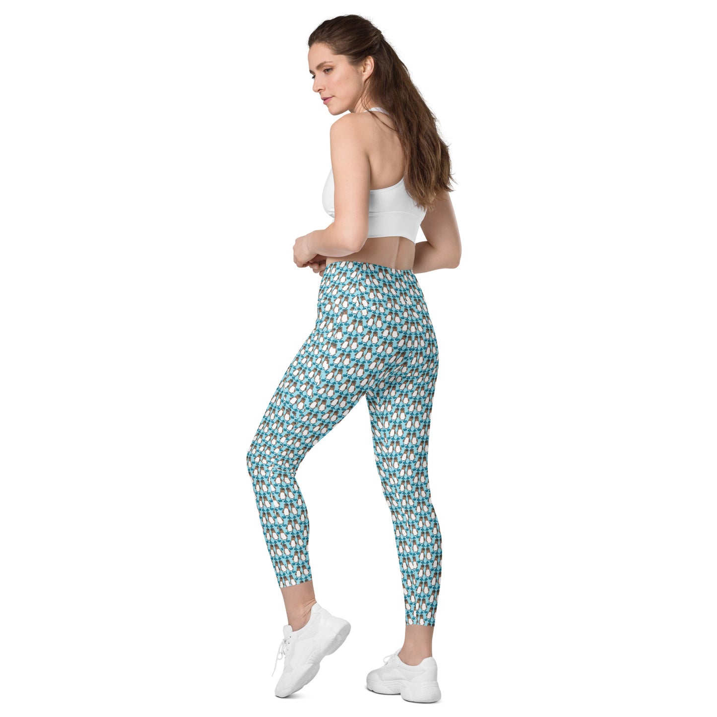 Bunch of boobies Crossover leggings with pockets