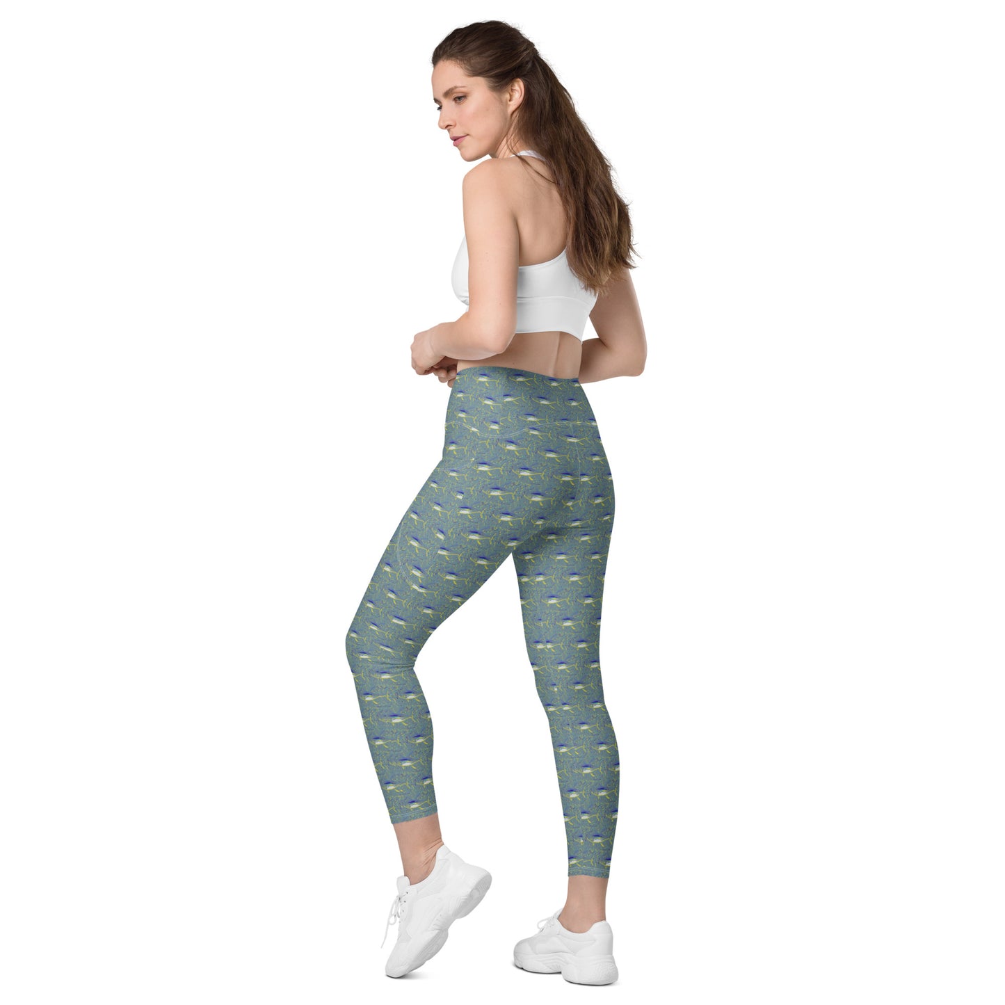 Splatter Tuna Crossover leggings with pockets