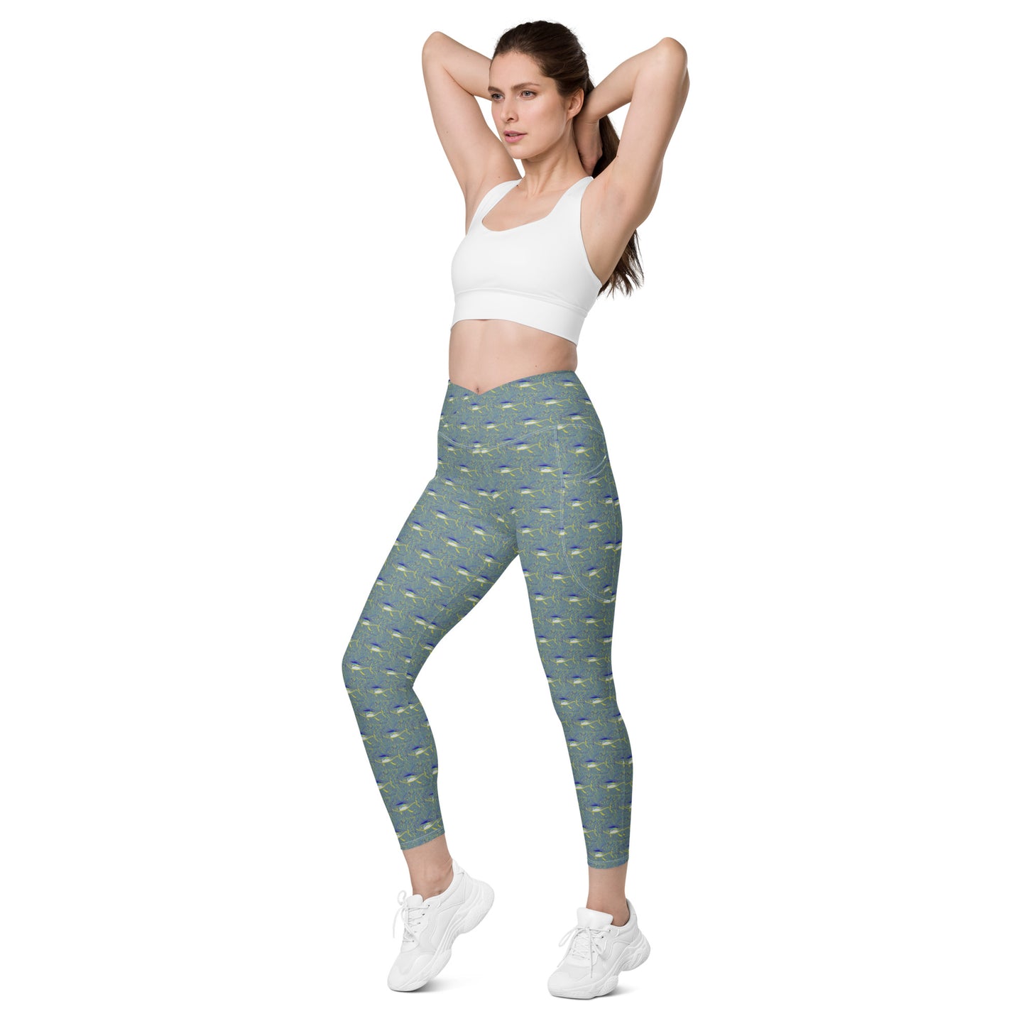 Splatter Tuna Crossover leggings with pockets