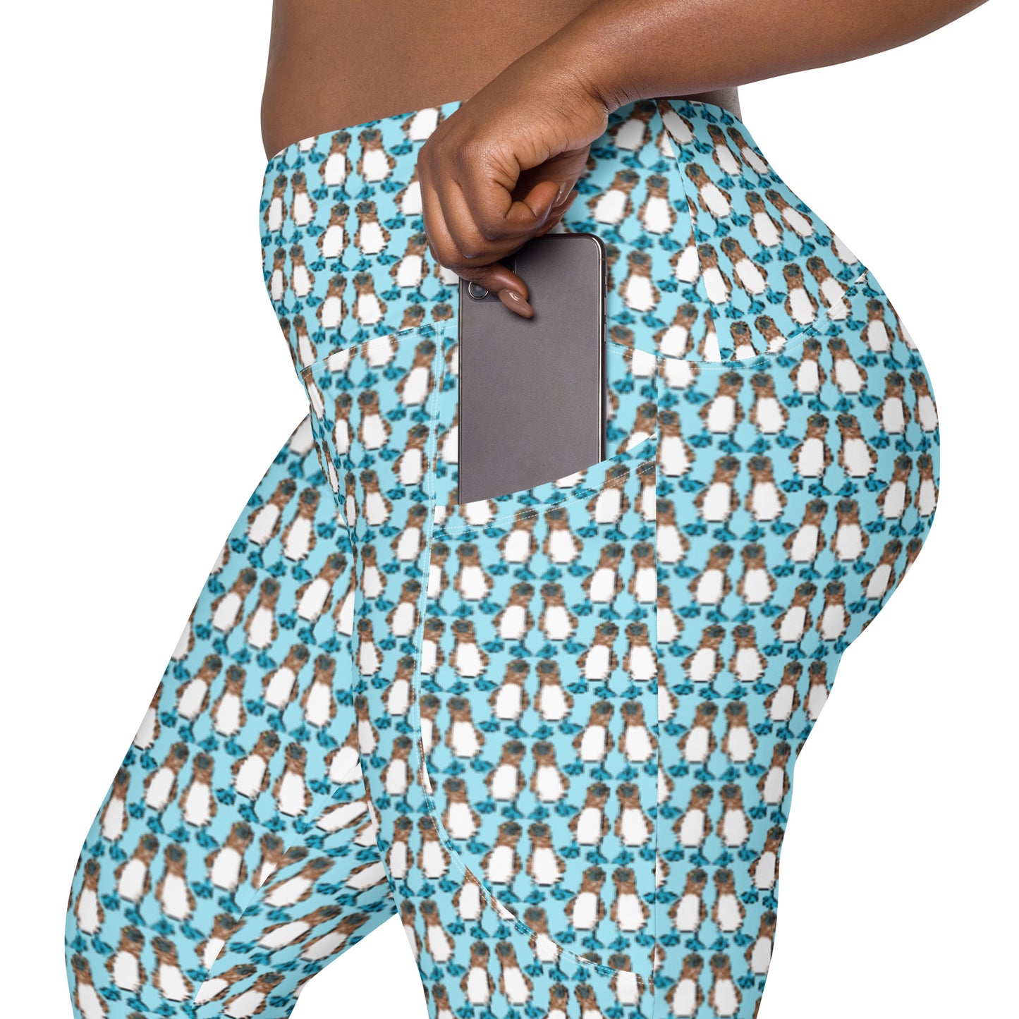 Bunch of boobies Crossover leggings with pockets