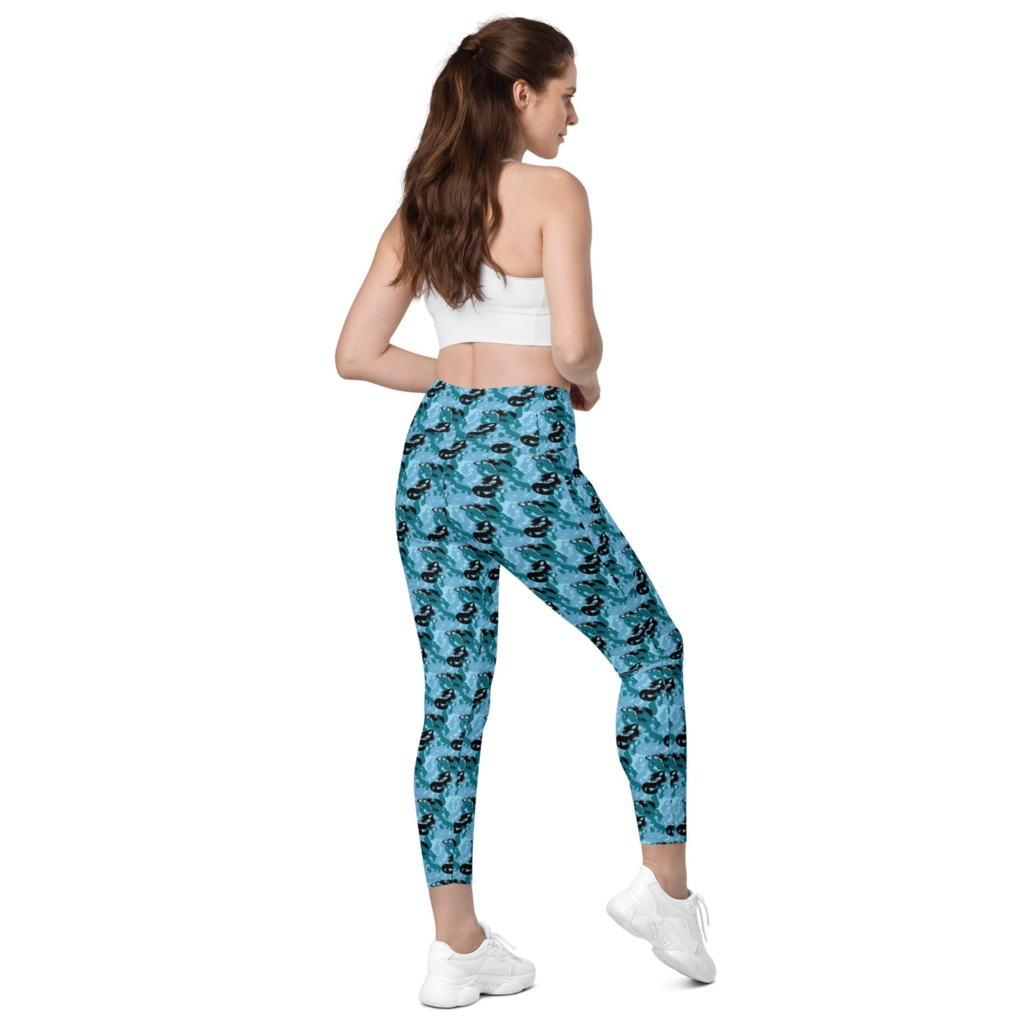 Siren Camo Crossover leggings with pockets