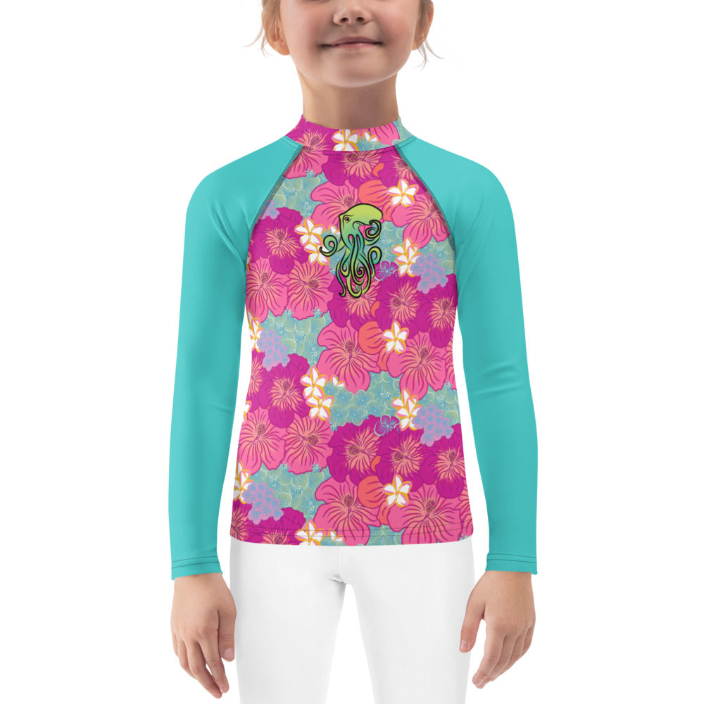 Aloha octopus Kids Rash Guard