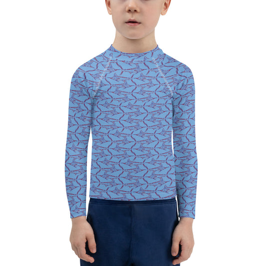 Red, White & Blue Kids Rash Guard