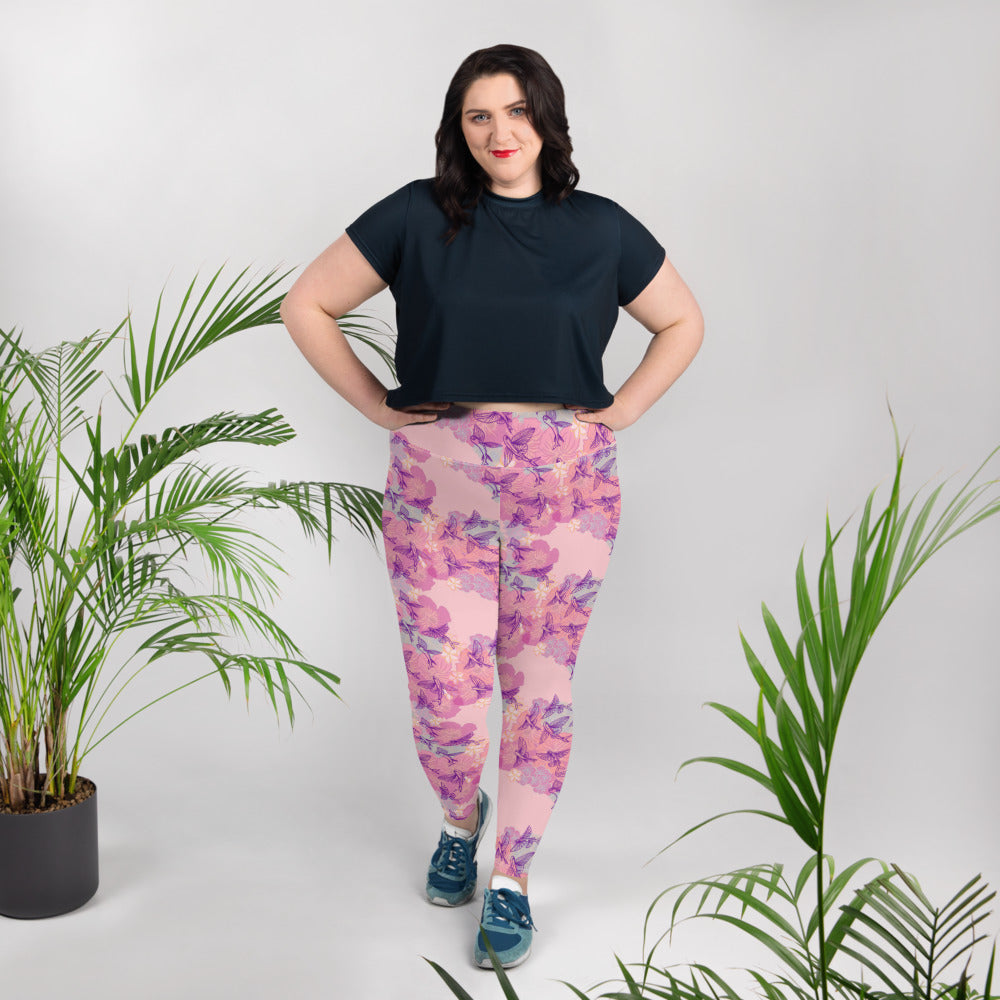 Feminine flyers All-Over Print Curvy Leggings