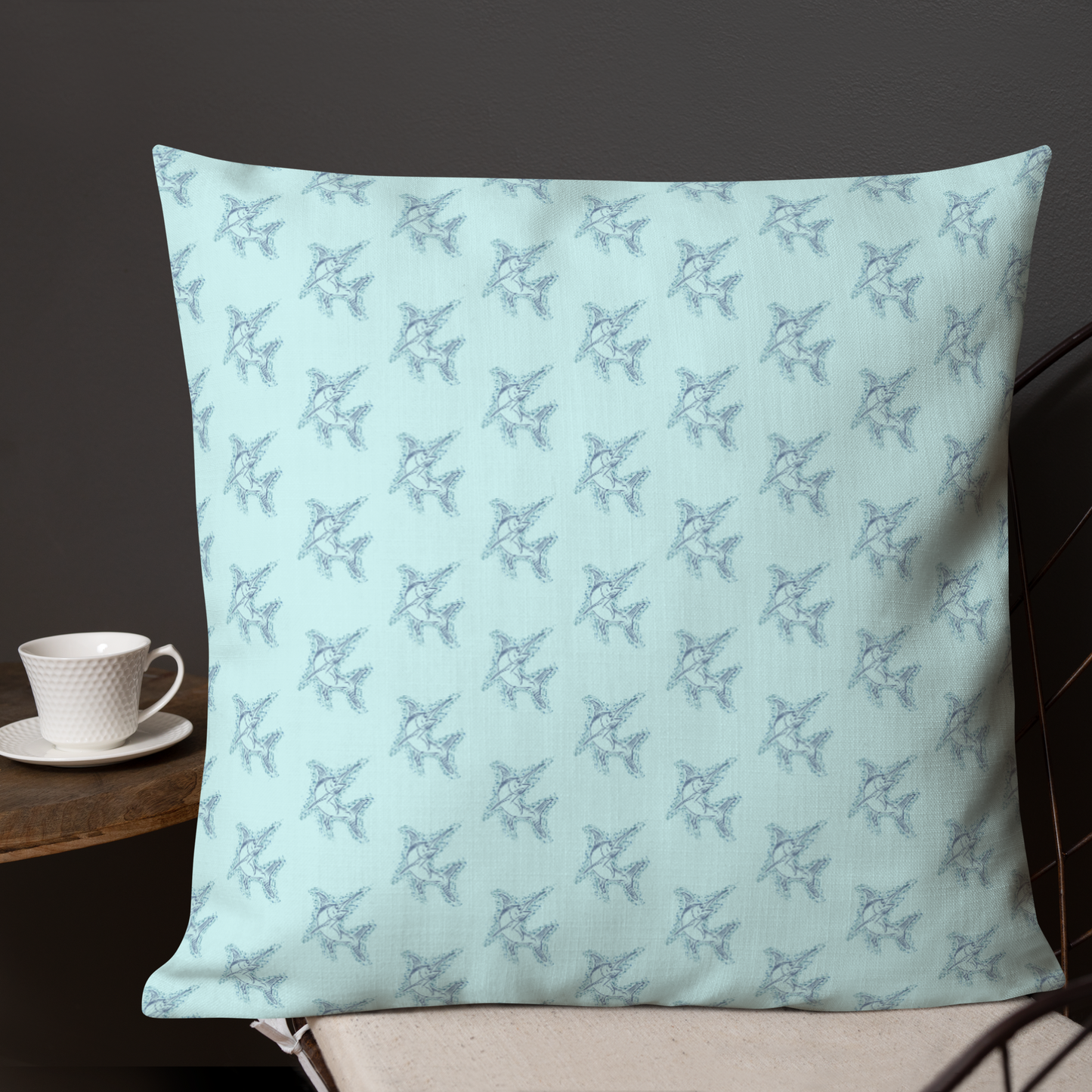 Swordfish sketch Premium Pillow