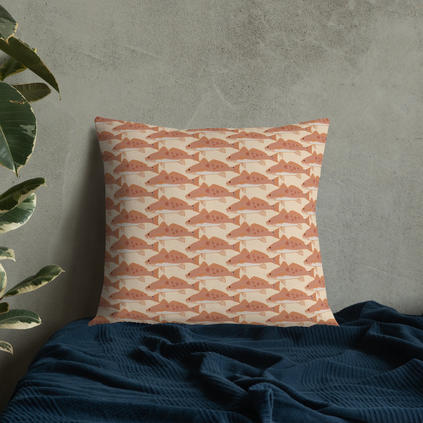 Starfish Redfish Reversible Premium Pillow