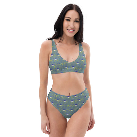 Tuna Splatter Recycled high-waisted bikini