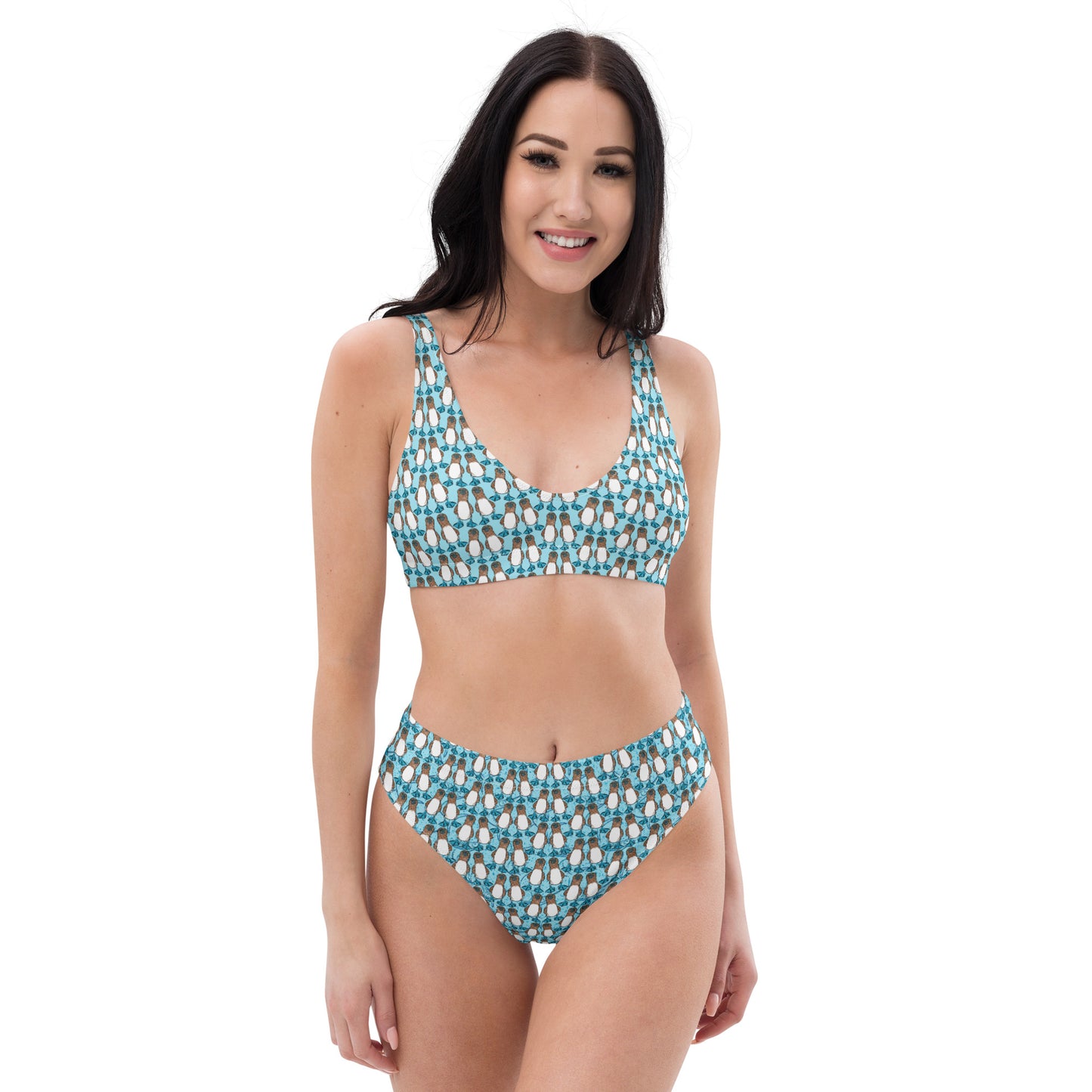 Bunch of boobies Recycled high-waisted bikini