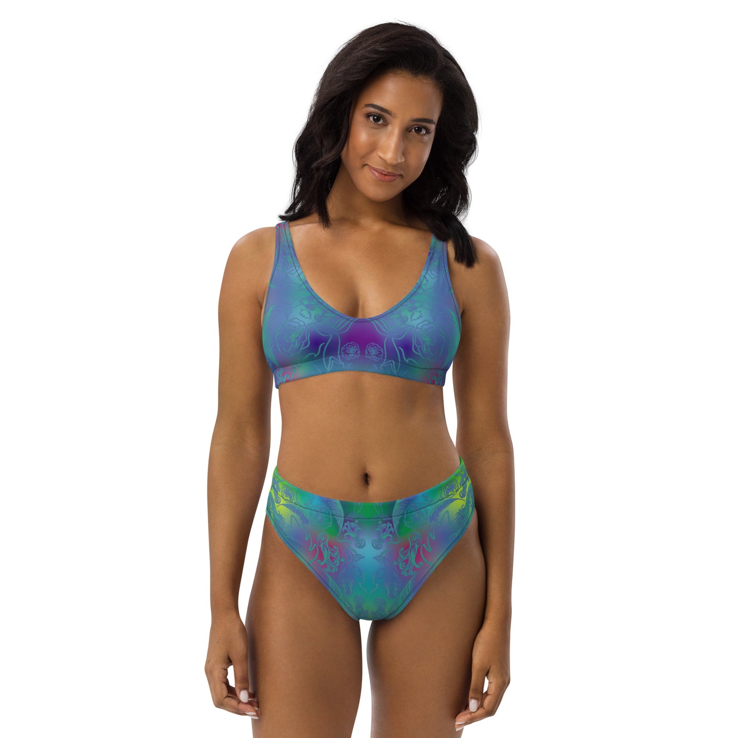 Jerry GarSeaA Recycled high-waisted bikini