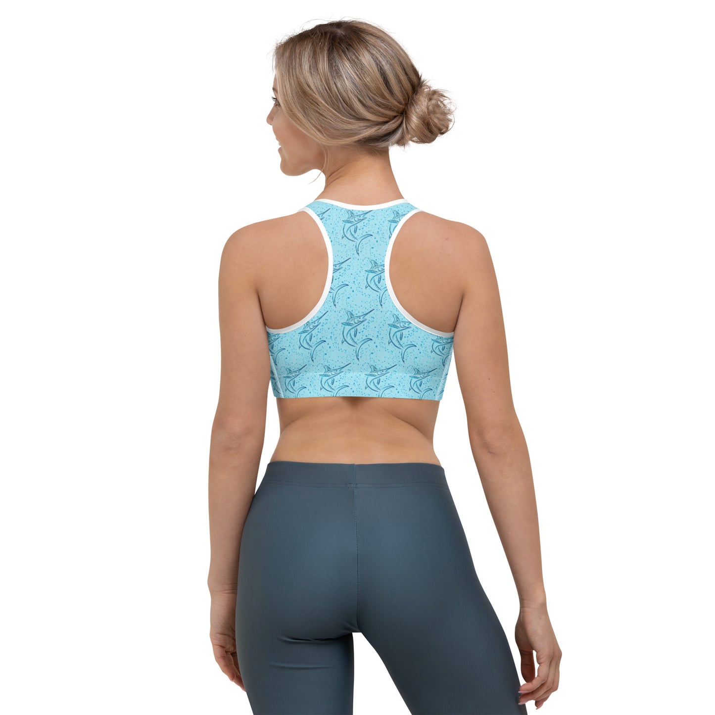 Splatter Marlin Sports bra