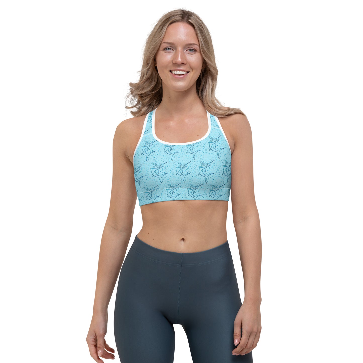 Splatter Marlin Sports bra