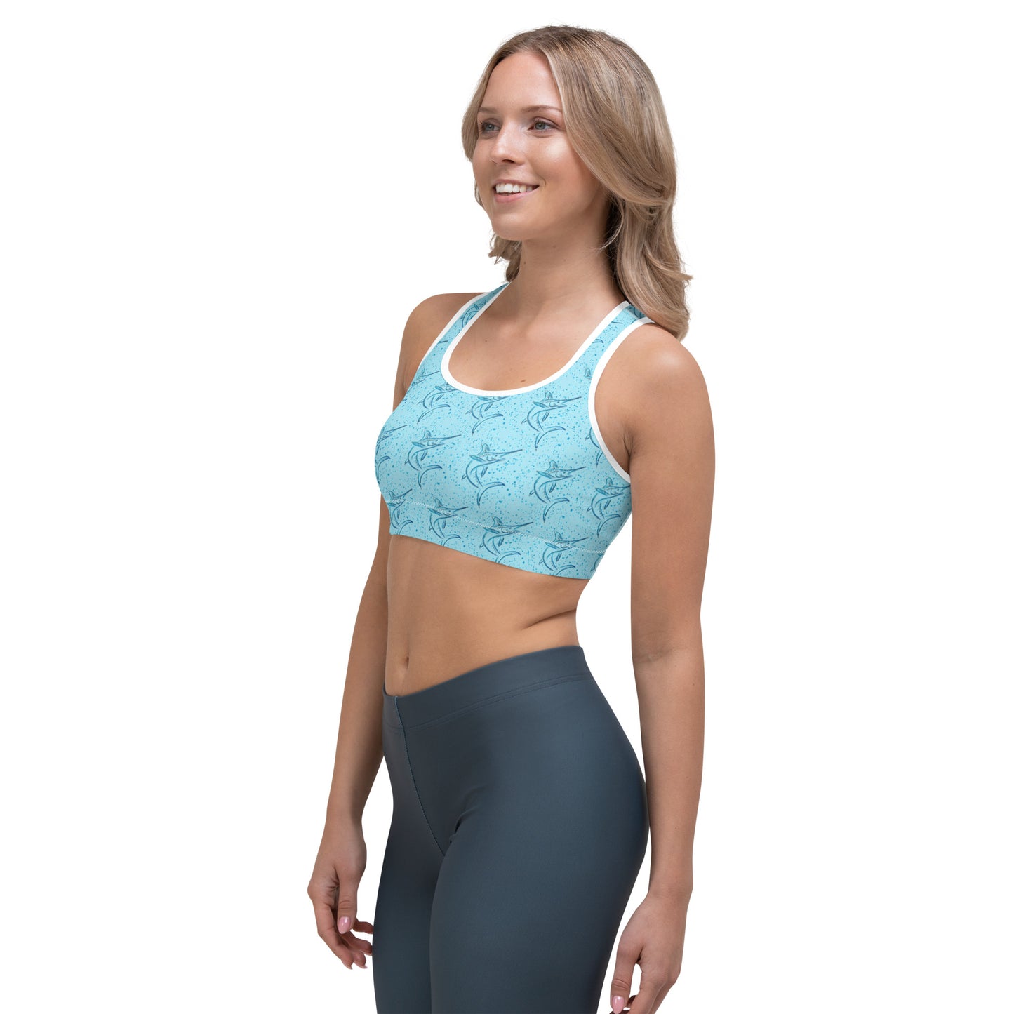 Splatter Marlin Sports bra